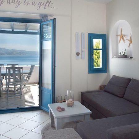 Just Blue With Amazing Sea Views In Piso Livadi Villa Eksteriør bilde