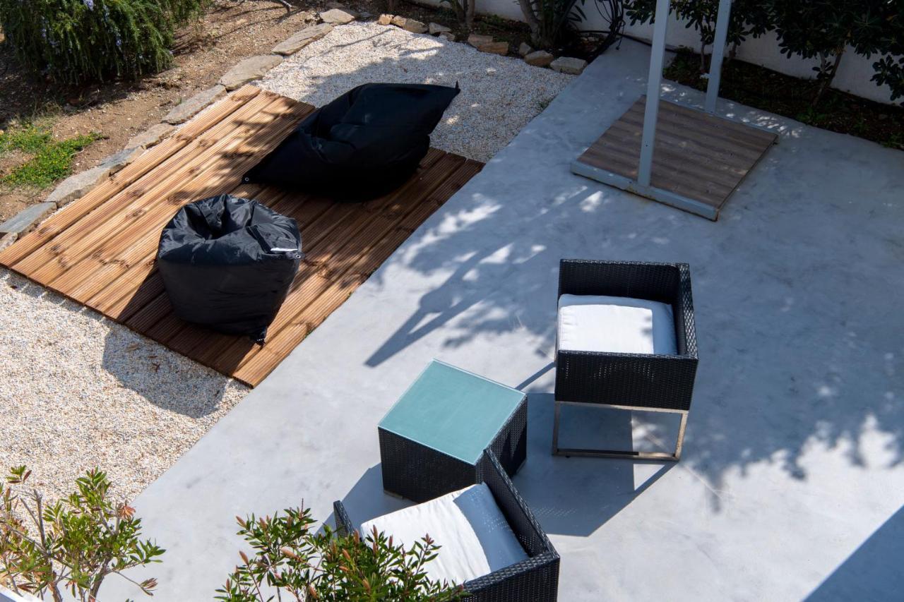 Just Blue With Amazing Sea Views In Piso Livadi Villa Eksteriør bilde
