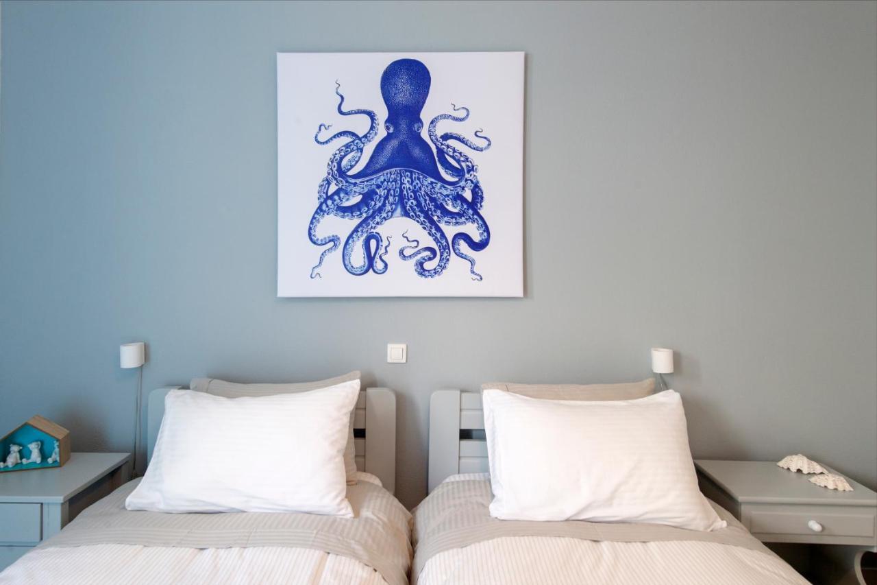 Just Blue With Amazing Sea Views In Piso Livadi Villa Eksteriør bilde