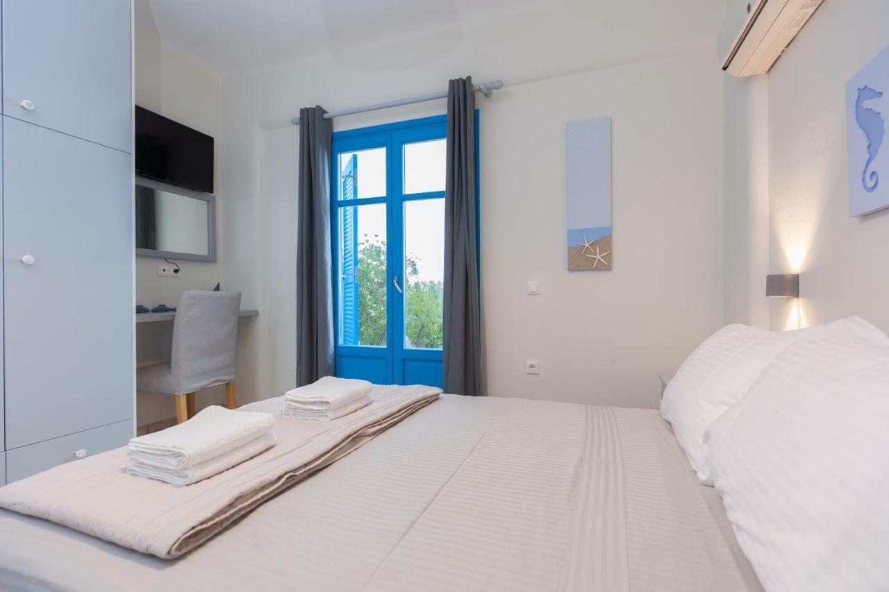 Just Blue With Amazing Sea Views In Piso Livadi Villa Eksteriør bilde