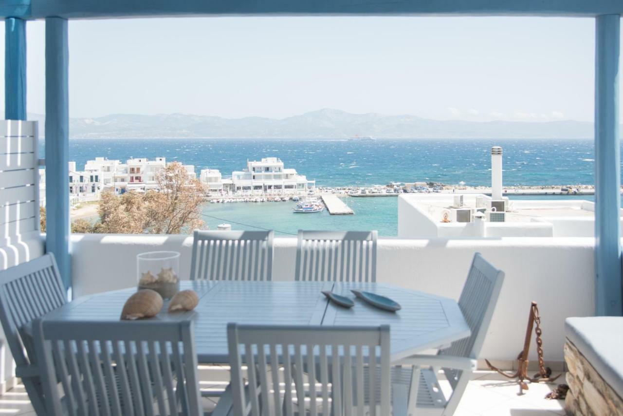 Just Blue With Amazing Sea Views In Piso Livadi Villa Eksteriør bilde