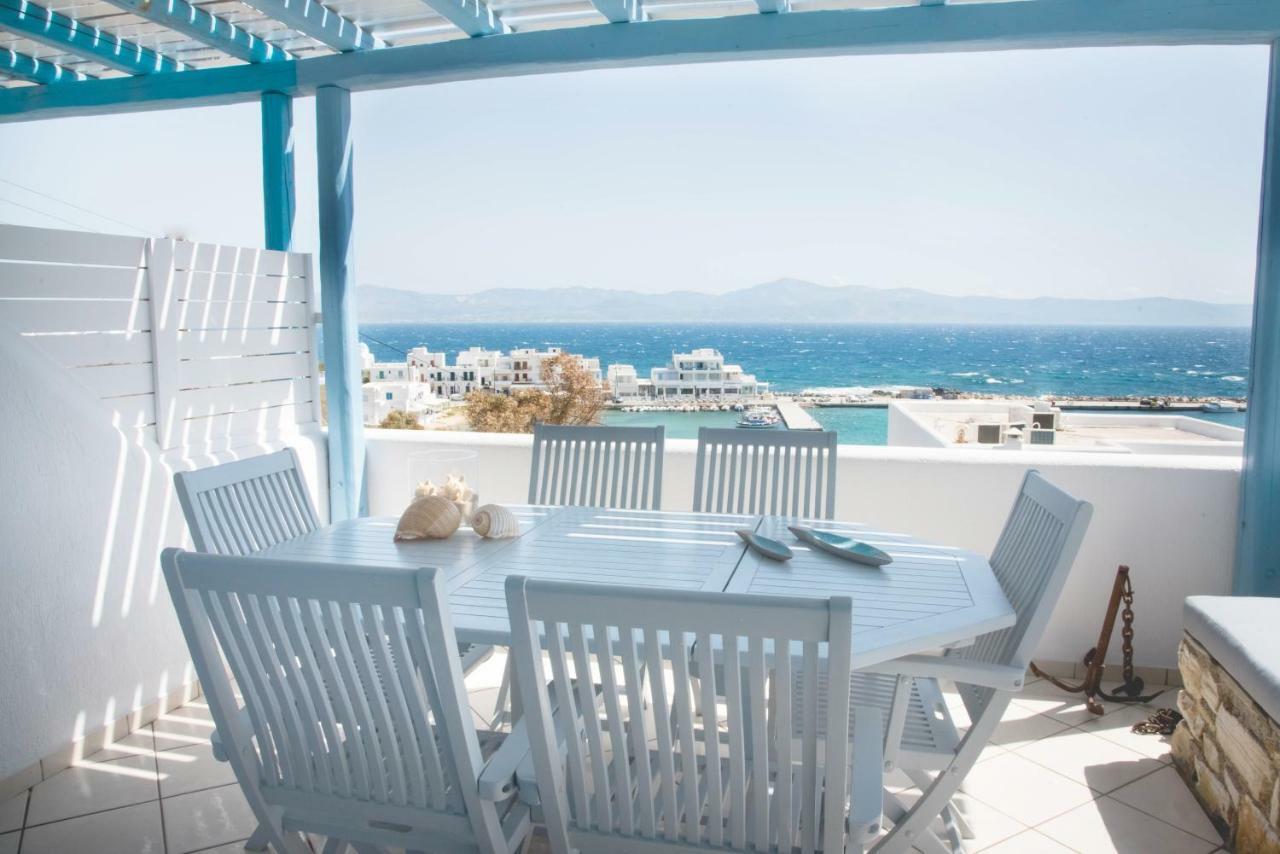 Just Blue With Amazing Sea Views In Piso Livadi Villa Eksteriør bilde