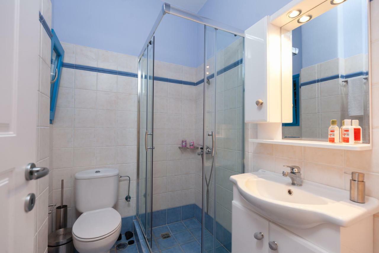 Just Blue With Amazing Sea Views In Piso Livadi Villa Eksteriør bilde
